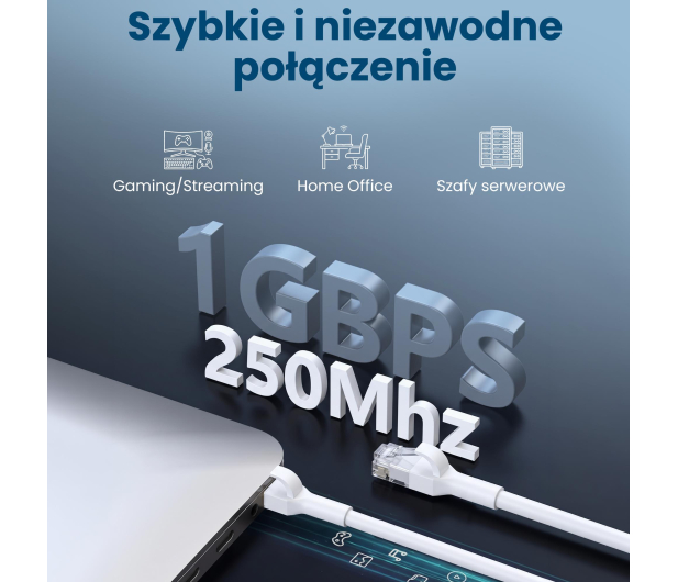 ExtraLink Kat.6 U/FTP 2m 1Gbps Patchcord LAN miedź skrętka kątowy - 1543743 - zdjęcie 12